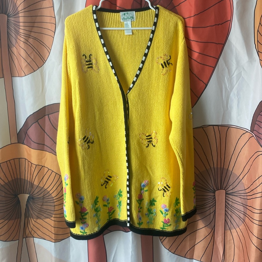 The Quacker Factory Bumblebee cardigan